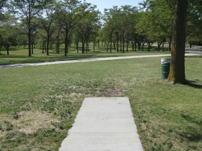 Lake Hastings, Main course, Hole 16 Tee pad