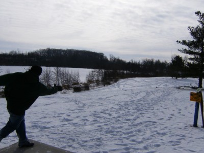 Lemon Lake County Park, Blue, Hole 2 Tee pad