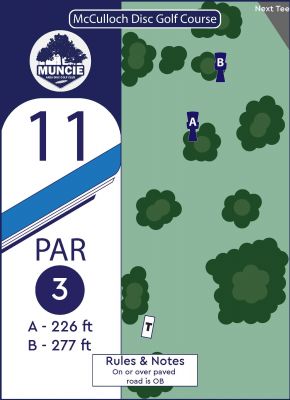 McCulloch, Main course, Hole 11 Hole sign