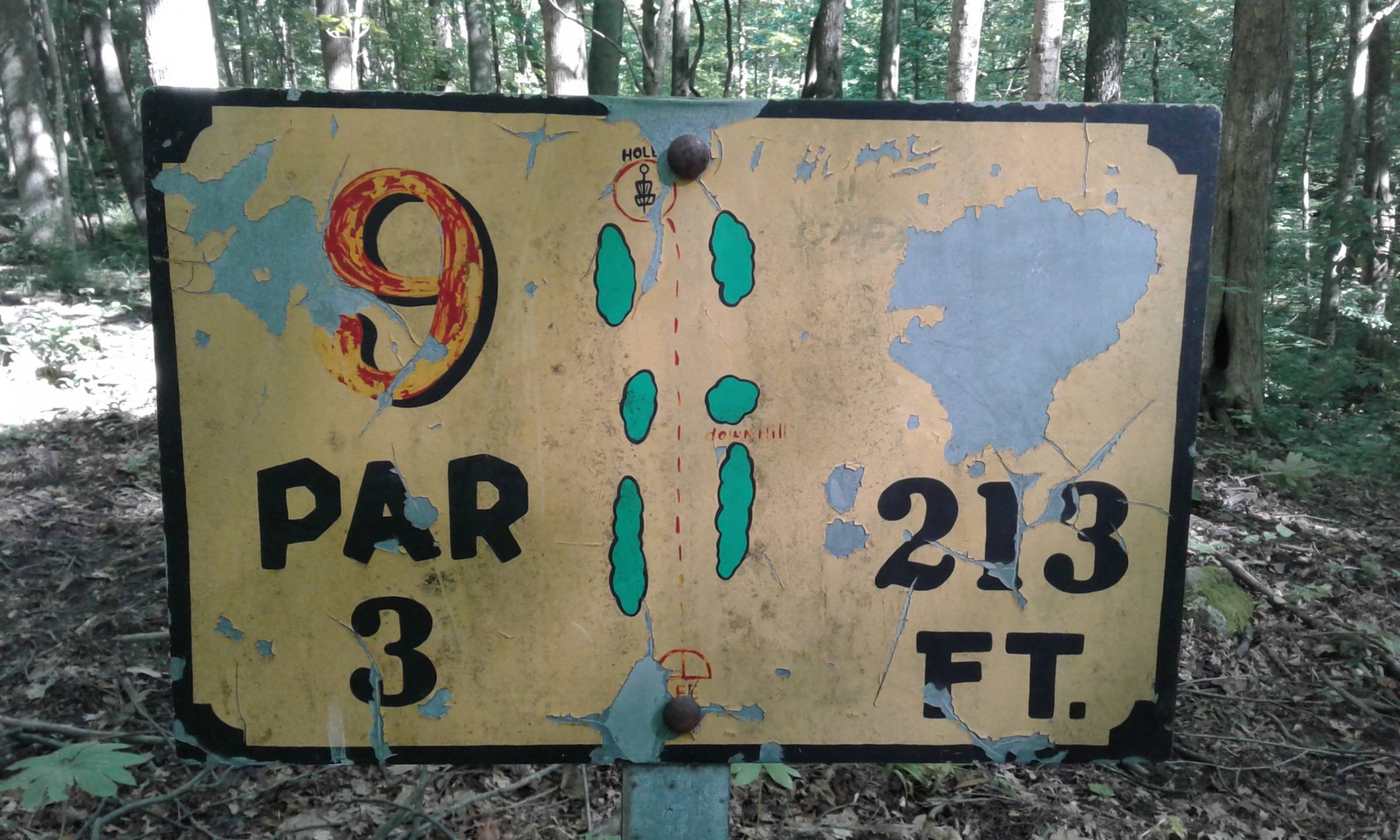 Hole 9 • Honeybear Hollow Campgrounds (Peru, IN) Disc Golf Courses
