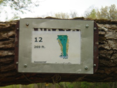 Rogers Lakewood Park, Main course, Hole 12 Hole sign