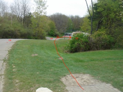 Rogers Lakewood Park, Main course, Hole 19 Hole sign