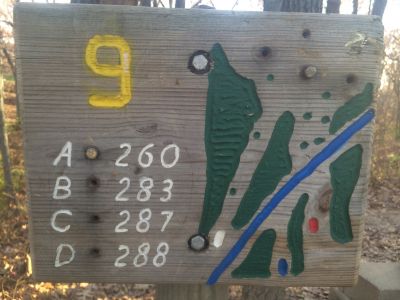 Quail Ridge, Main course, Hole 9 Tee pad