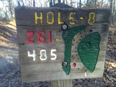 Quail Ridge, Main course, Hole 8 Tee pad