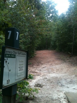 Shaver Recreation Center, Main course, Hole 7 Tee pad