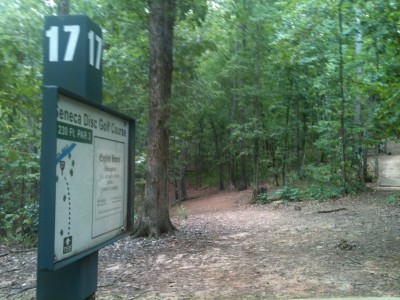 Shaver Recreation Center, Main course, Hole 17 Tee pad