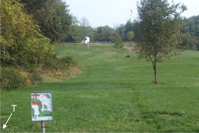 Giles Run @ Laurel Hill Park, Main course, Hole 18 Short tee pad