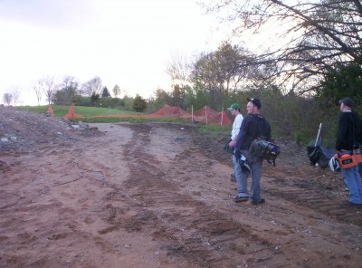 Giles Run @ Laurel Hill Park, Main course, Hole 8 Long approach