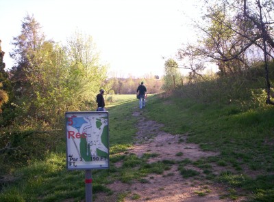 Giles Run @ Laurel Hill Park, Main course, Hole 4 Hole sign