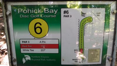 Pohick Bay Regional Park, Pohick Bay DGC, Hole 6 