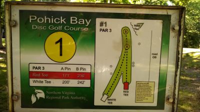 Pohick Bay Regional Park, Pohick Bay DGC, Hole 1 