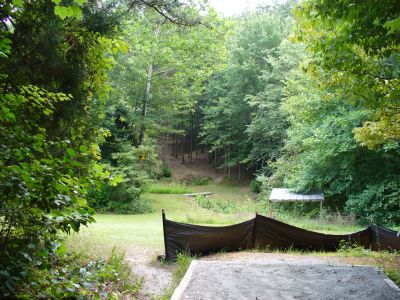 The Blockhouse Disc Golf Country Club, Course 2, Hole 16 Tee pad