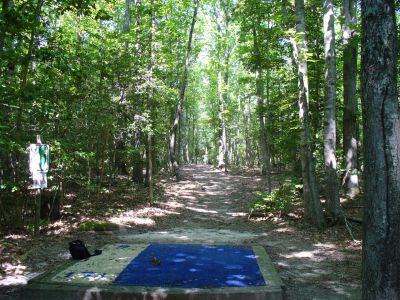 The Blockhouse Disc Golf Country Club, Course 2, Hole 9 Tee pad