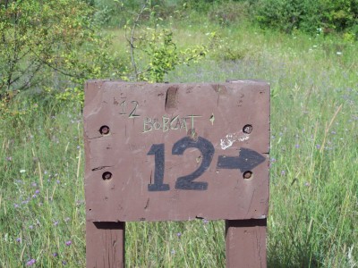 Grand Woods Park, Main course, Hole 12 Hole sign