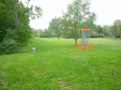 Independence Lake County Park, Picnic Course, Hole 13 Reverse (back up the fairway)