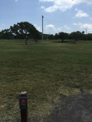 Lamar Park, Main course, Hole 8 Hole sign