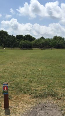 Lamar Park, Main course, Hole 1 Hole sign