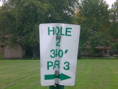 Sunrise Park, Main course, Hole 2 Hole sign