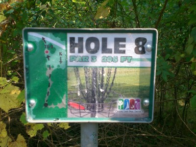 Lippold Park, Main course, Hole 8 Hole sign