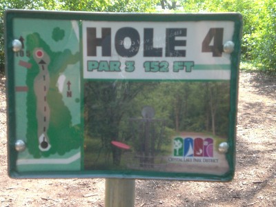 Lippold Park, Main course, Hole 4 Hole sign