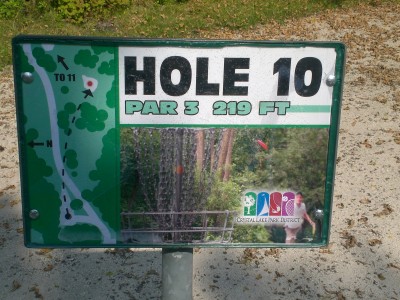 Lippold Park, Main course, Hole 10 Hole sign