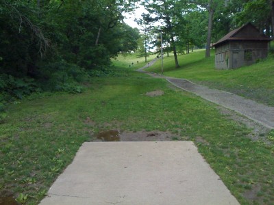 Prospect Park, Main course, Hole 9 Tee pad