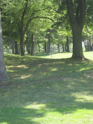 Lake Shore Park, Main course, Hole 8 Short tee pad