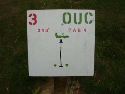 Ohio University-Chillicothe, Main course, Hole 3 Hole sign