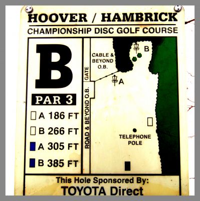 Brent Hambrick Memorial, Main course, Hole 20 Hole sign