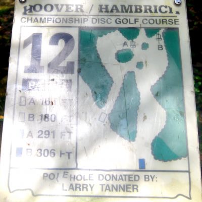 Brent Hambrick Memorial, Main course, Hole 12 Hole sign