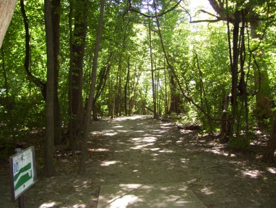 Indian Riffle Park, Main course, Hole 10 Tee pad