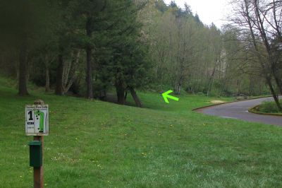 Dabney State Park, Main course, Hole 2 Tee pad