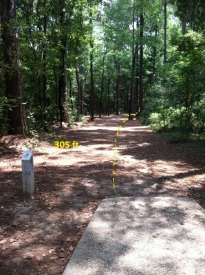 Cottage Hill Park, Main course, Hole 2 Middle tee pad