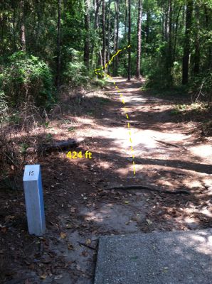 Cottage Hill Park, Main course, Hole 15 Middle tee pad