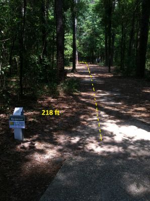 Cottage Hill Park, Main course, Hole 13 Middle tee pad