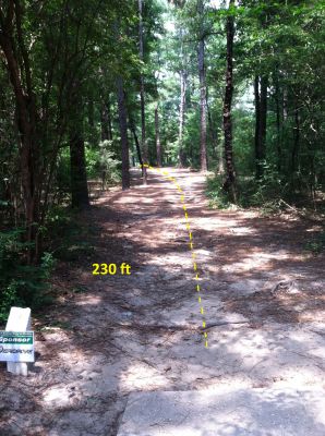 Cottage Hill Park, Main course, Hole 9 Middle tee pad