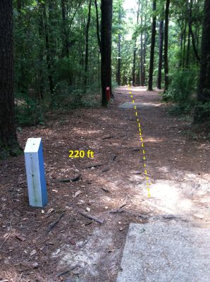 Cottage Hill Park, Main course, Hole 17 Middle tee pad