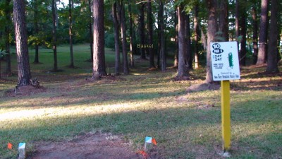 Glenburnie Park, Main course, Hole 10 Tee pad