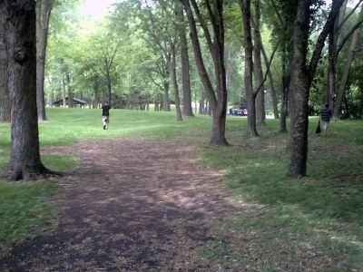 Bassett Creek Park, Main course, Hole 1 Tee pad