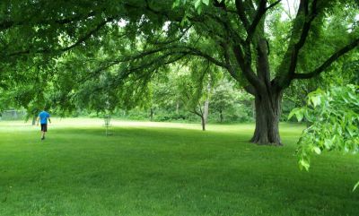 Dr. George W. Hilliard Park, Main course, Hole 1 Short approach