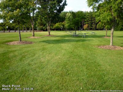 Duck Pond, Main course, Hole 1 Tee pad