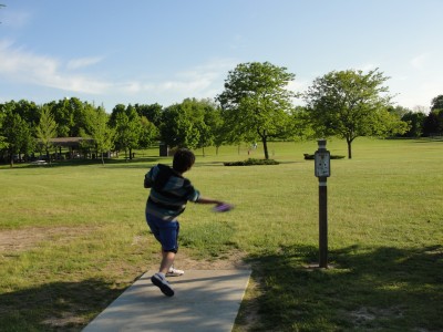 Spassland, Main course, Hole 9 Tee pad