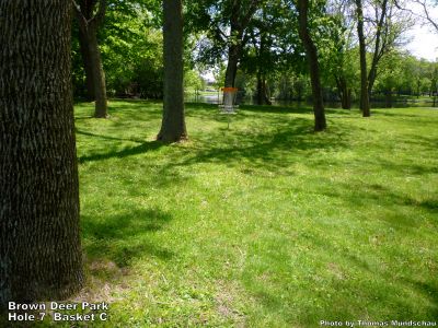 Brown Deer Park, Main course, Hole 7 Alternate pin