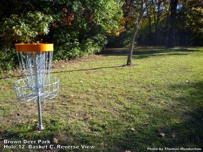 Brown Deer Park, Main course, Hole 12 Alternate pin (reverse)