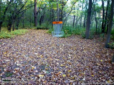 Brown Deer Park, Main course, Hole 1 Alternate pin