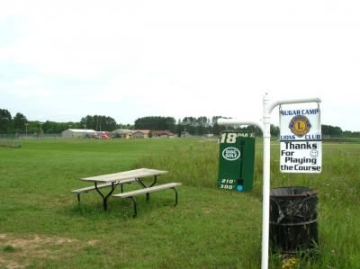 Sugar Camp DGC, Main course, Hole 18 Tee pad