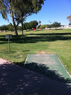 Vista Del Camino Park, Main course, Hole 6 Tee pad