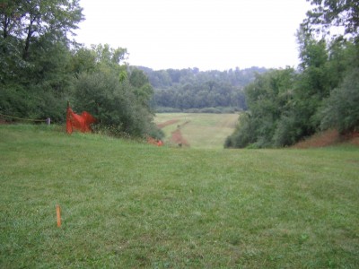 Kensington Metropark - Toboggan Course, Toboggan Course, Hole 3 Tee pad