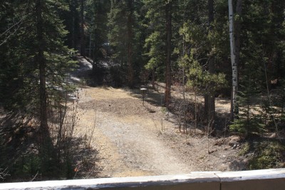 Canmore Nordic Centre, Main course, Hole 1 Reverse (back up the fairway)