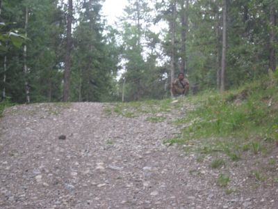 Canmore Nordic Centre, Main course, Hole 16 Short approach